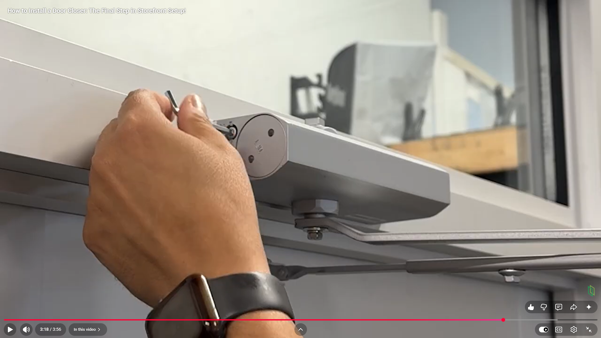 How to Install and Adjust a Commercial Door Closer on a Storefront Door